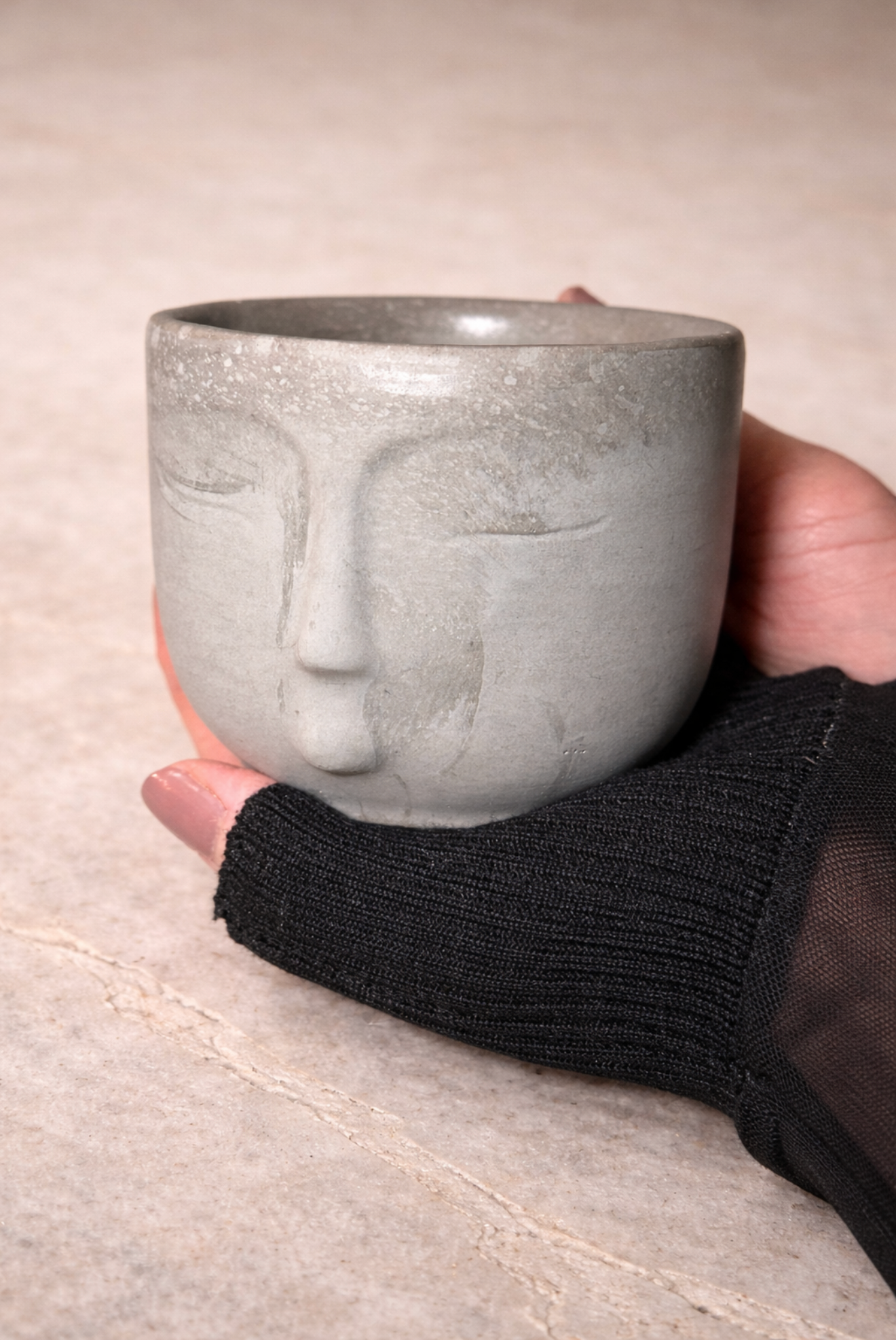 Silhouette Cement Candle