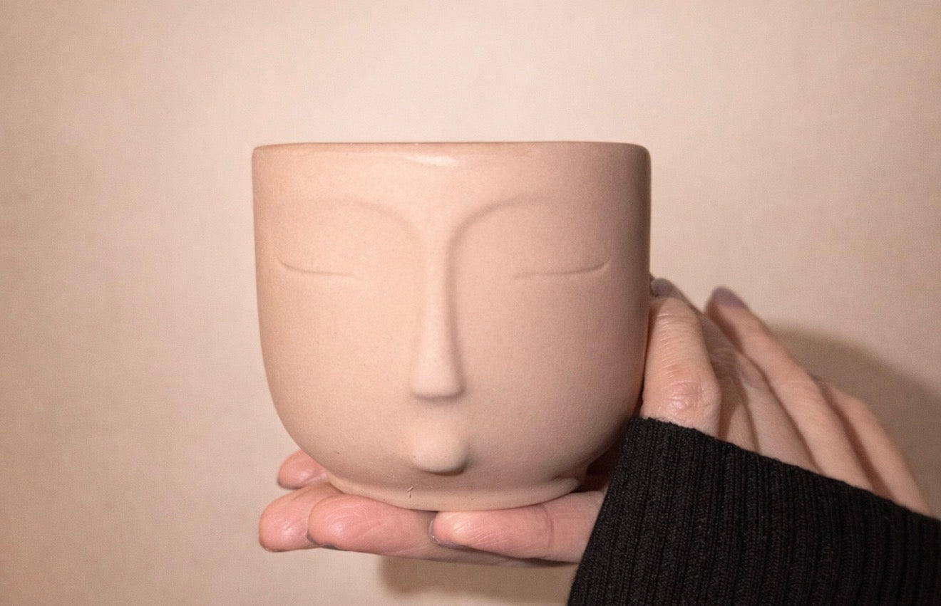 Silhouette Cement Candle