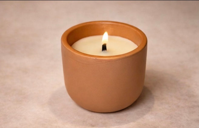 Simplicity Cement Candle