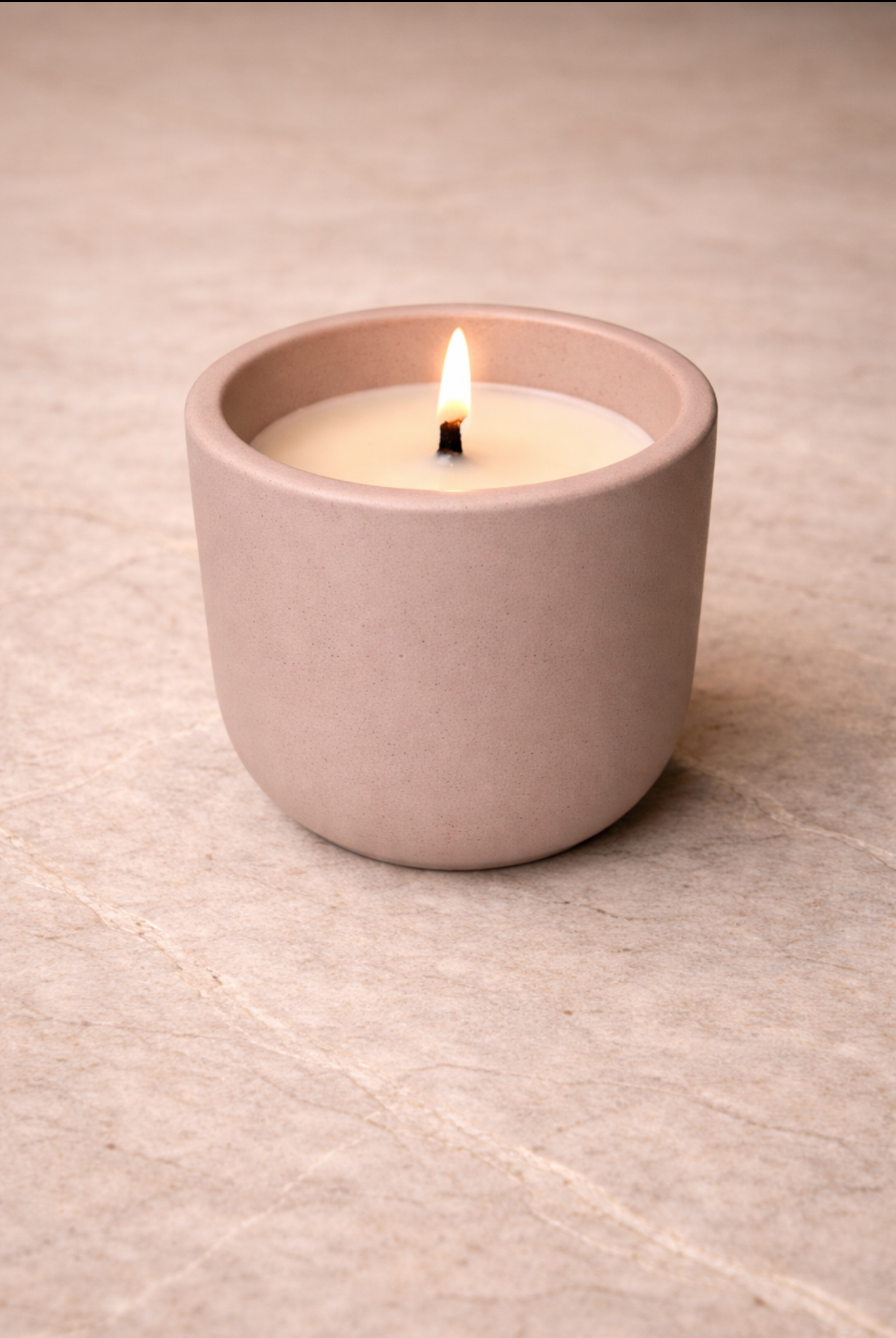 Simplicity Cement Candle